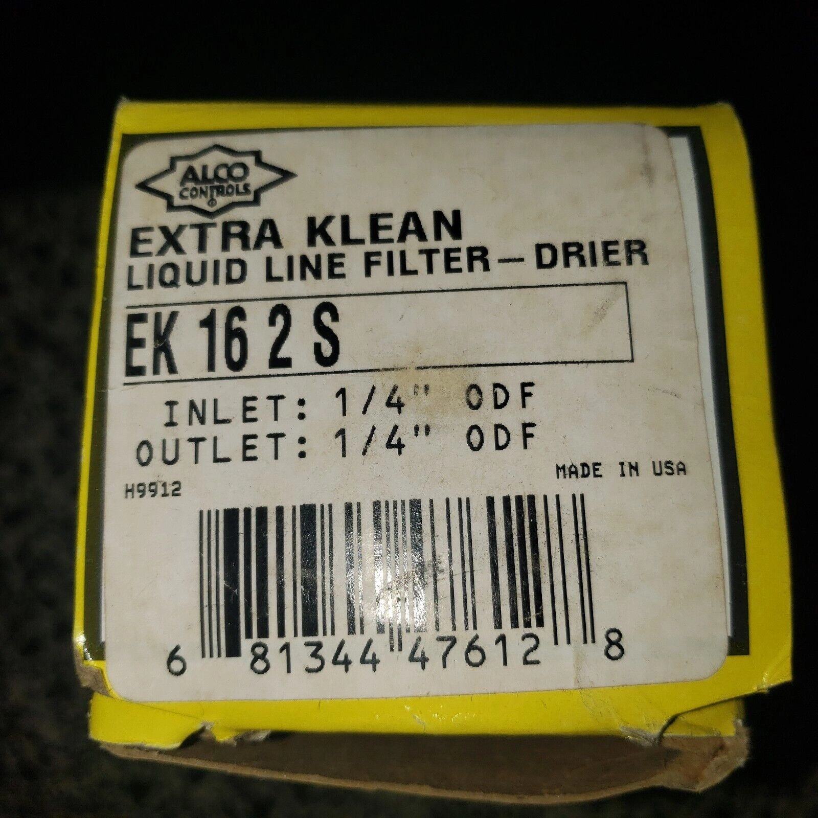 Alco Controls Extra Klean EK-162S 1/4" ODF Liquid 