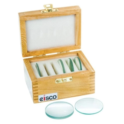 Eisco 6pc Glass Lens Set - 2" (50mm) Diameter PH0538A