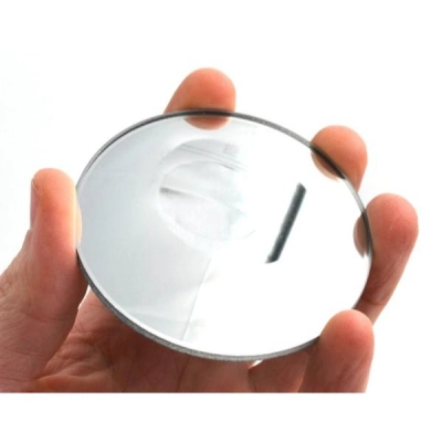 Eisco Round Convex Glass Mirror - 3" (75mm) Diameter - 75mm - 2.8mm Thick Approx. - Labs PH0526H