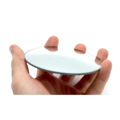 Eisco Round Convex Glass Mirror - 4" (100mm) Diameter - 100mm - 2.5mm Thick Approx. - Labs PH0526M