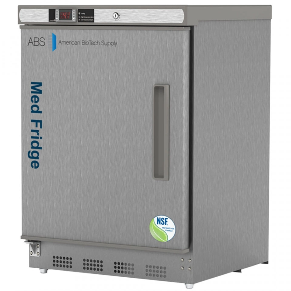 ABS 4.6 Cu. Ft. Blt-In S.S. Vaccine Left Hinged Refrig. NSF/ANSI 456 Cert. PH-ABT-NSF-UCBI-0404SS-LH