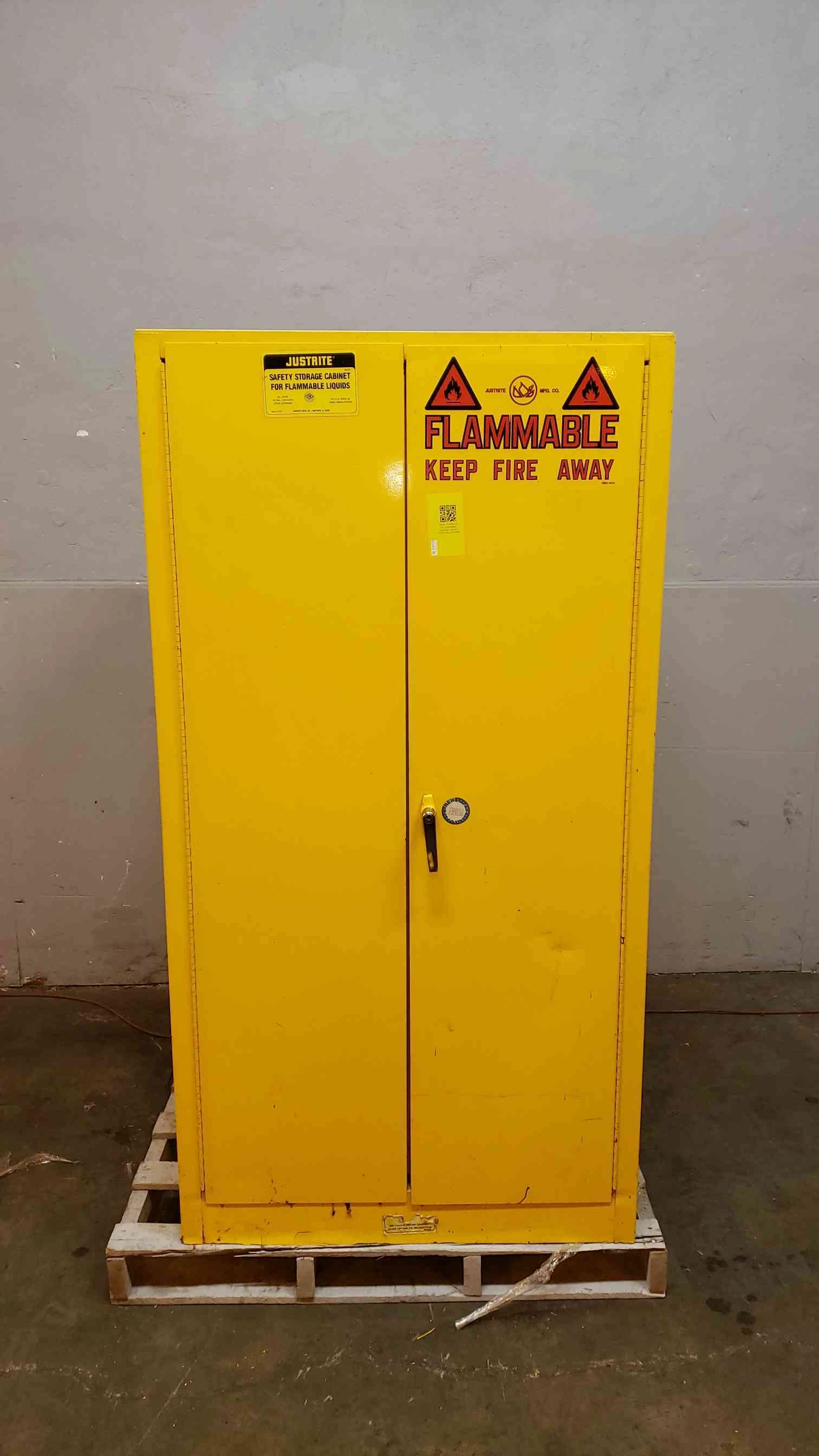 65" JustRite 55 Gal. Flammable Storage Cabinet 25995 (SKU: 3913AA)(3913AA)