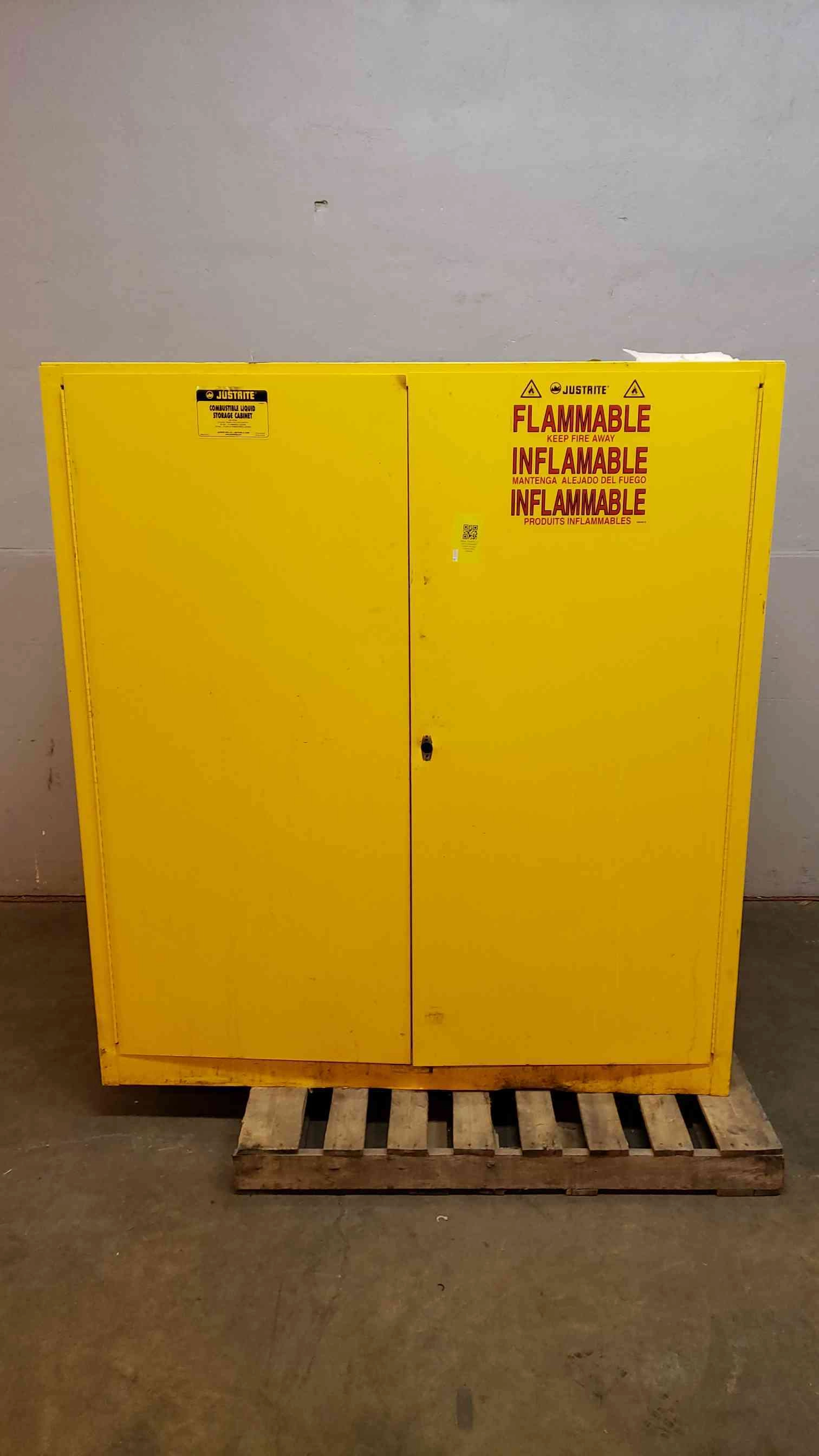 65" JUSTRITE 55 Gal. Combustible Liquid Storage Cabinet (SKU: 3486AA)(3486AA)