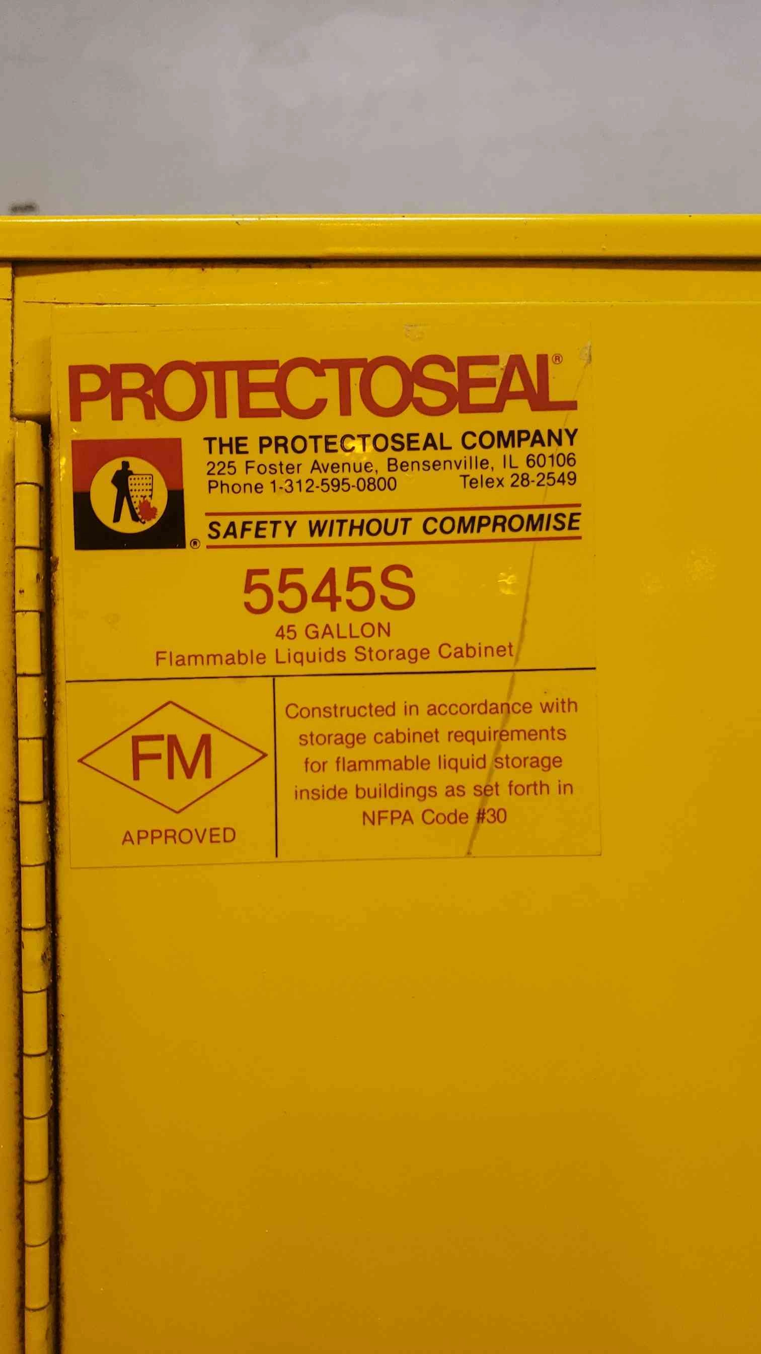 49" Protectoseal 45 Gallon Flammable Storage Cabinet (SKU:14002AA)(14002AA)