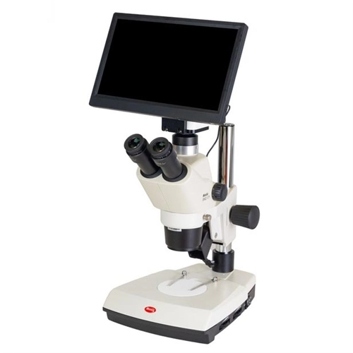 Motic SMZ-171-TLED Stereo Trinocular Microscope w/ Moticam BMH4000X Microscope Camera