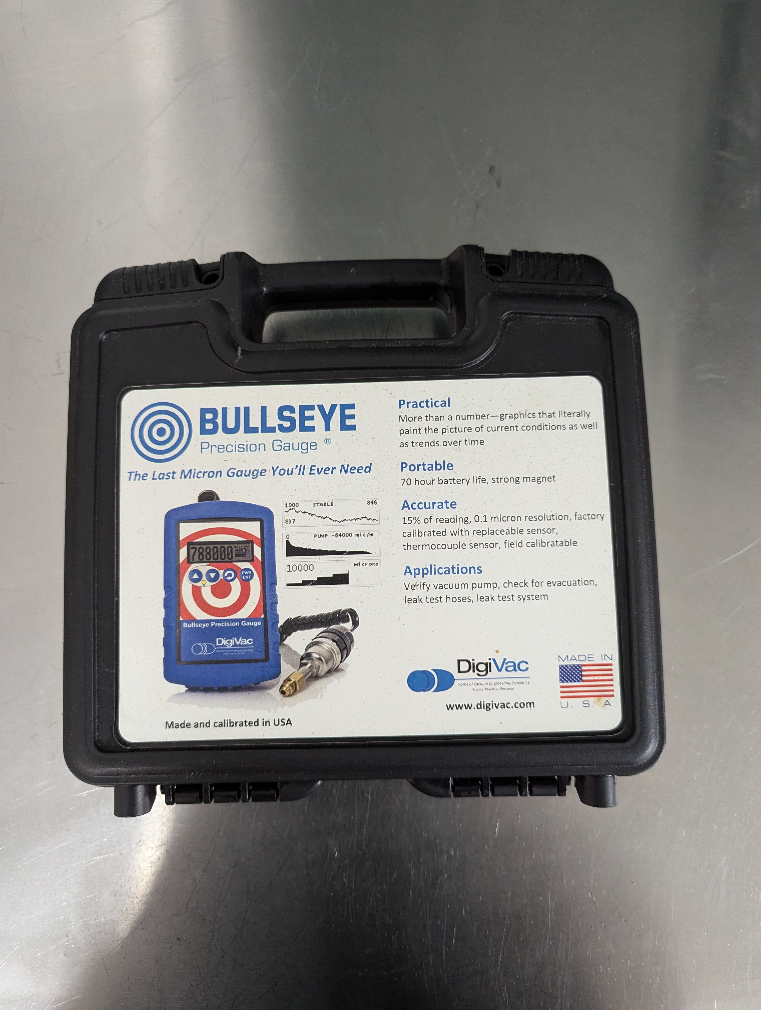 Bullseye Vacuum Gauge (Appears New but not 100% it hasnt been used).