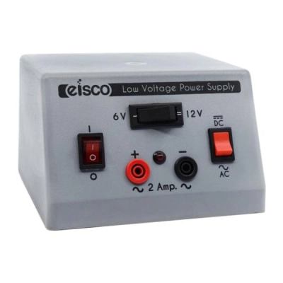 Eisco Labs Low Voltage AC/DC Power Supply 6V/12V, 2 Amp - 110V Input - Dual Power Supply PH0971DCAC