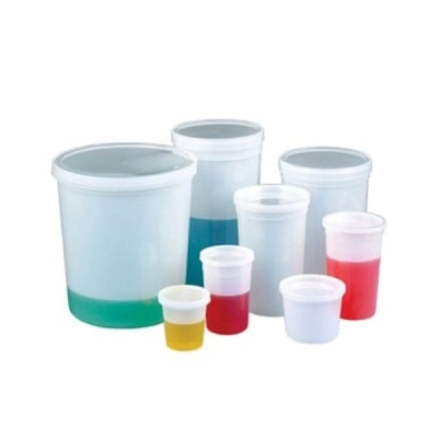 Qorpak 172oz (5000ml) HDPE Translucent Storage Container with Snap-On Lid Cs/10 235297