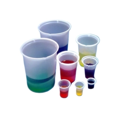 Qorpak 250ml Disposable PS Beaker, 3.625" Top OD x 2.5625" Bottom OD x 3" H, 100/Cs 235341