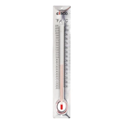 Eisco Aluminum Thermometer -30 to 110&deg;C / 30 to 230&deg;F Measurement Celsius and Fahrenheit PH1120129