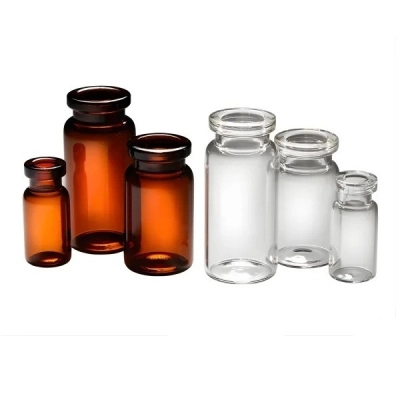 Qorpak 22.75 X 50mm 10ml Amber Borosilicate Crimp With 20mm Neck Finish, Vial Only Cs/800 235281