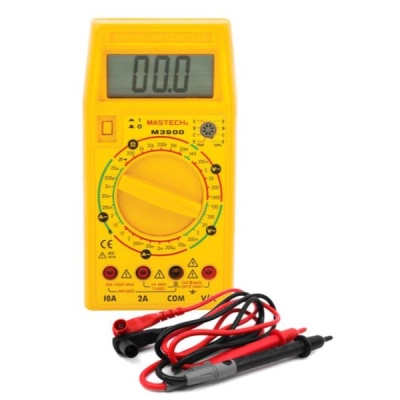 Eisco Digital Muiltimeter, Model M-3900 - 200mV - 1000 V &plusmn;0.5% &plusmn;1Digit - Testing Leads PH1121C