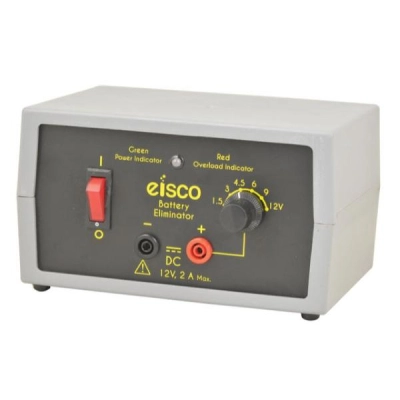 Eisco Labs Battery Eliminator Power Supply, Selectible DC Voltage [1.5, 3, 4.5, 6, 9, 12] PH0971B