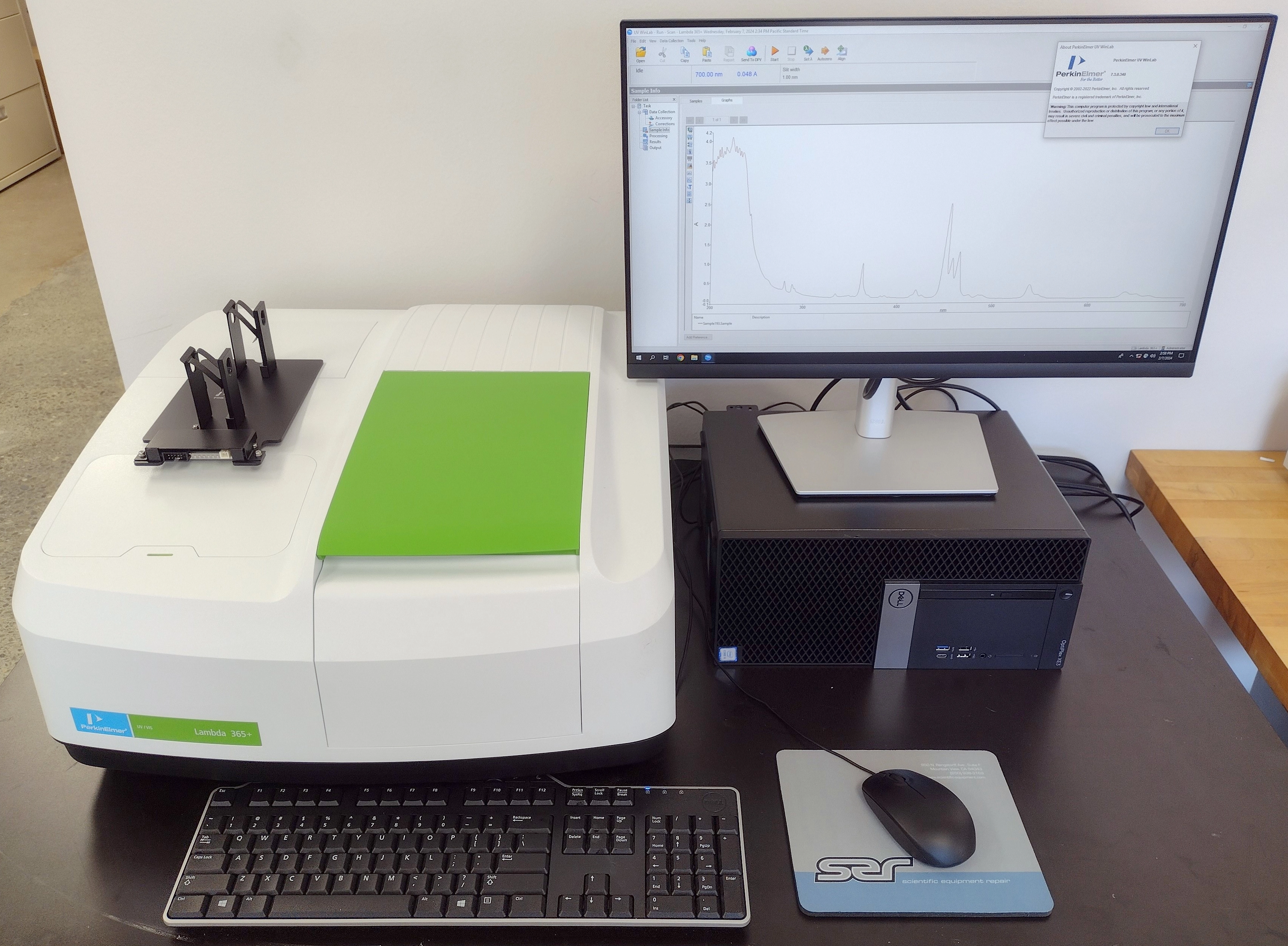 Perkin Elmer Lambda 365+ UV-VIS Spectrophotometer