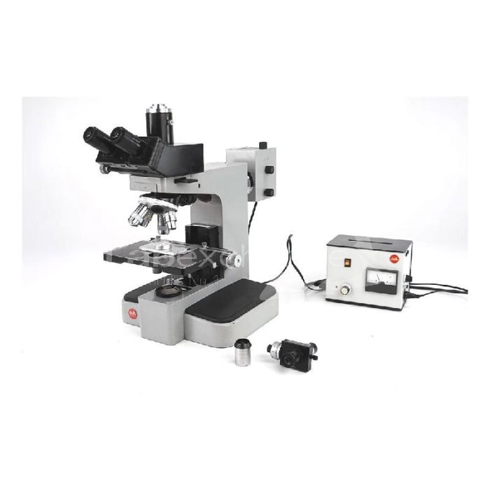 Leitz Orthoplan Metallurgical Trinocular Microscop