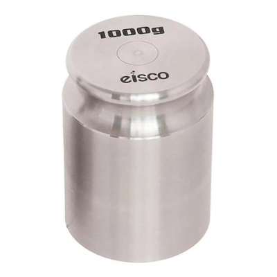 Eisco Labs 1000g Balance Weight - Spare Stainless Steel Scale Calibration Weight PHBWSSS10