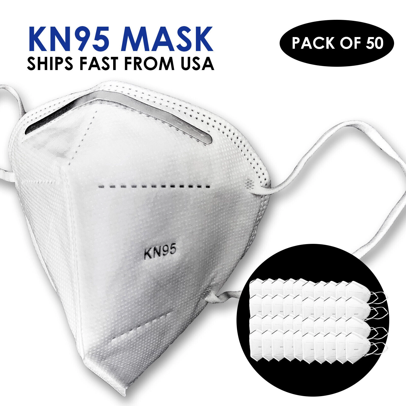 KN95 Respirator Face Mask Protective Mouth Nose Co