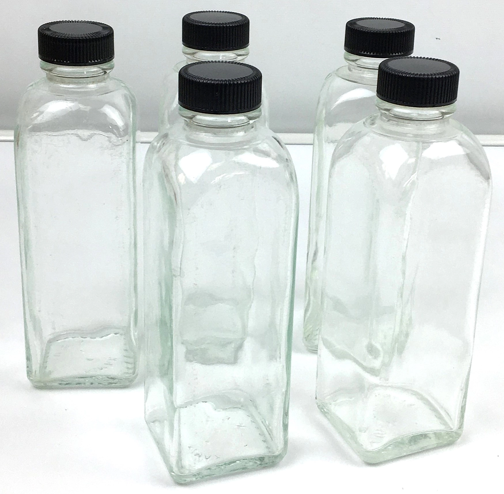 Kimble 14950 KIMAX Square Glass 200mL Milk Dilution Bottle with Cap