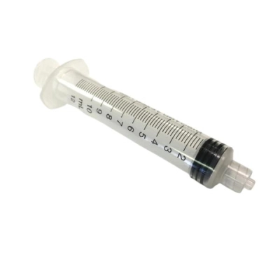 Qorpak 10mL Air-Tite Clear Luer Lock Tip Syringe with PP Body, PP Plunger 1300/Cs 270866