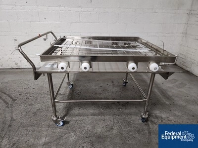 Stainless Steel Cart, with Roller Rack