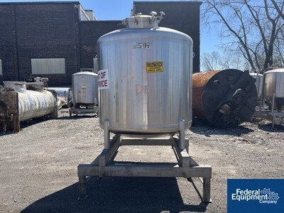 800 Gal Feldmeier Receiver Tank, 316L S/S, 20#