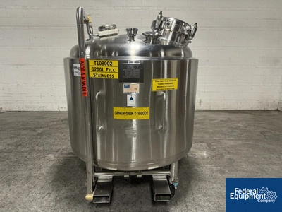 1,200 Liter Precision Stainless Reactor, 316L S/S, 45/100#