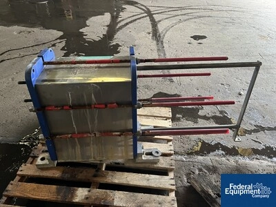 95 Sq Ft Alfa Laval Plate Heat Exchanger, S/S, 150#