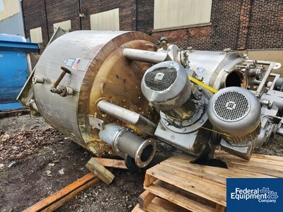 650 Gal SFI Twin Motion Kettle, 304 S/S, 15/150#