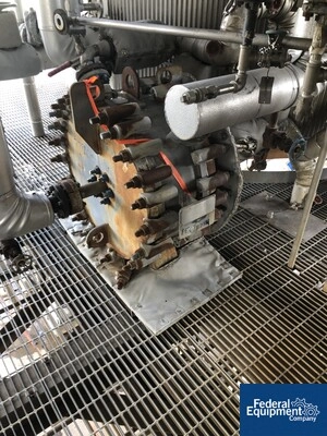 100 Sq Ft Alfa Laval Spiral Heat Exchanger, S/S, 100/100#