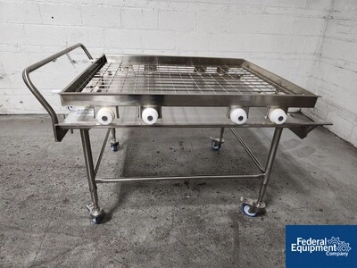 Stainless Steel Cart, with Roller Rack