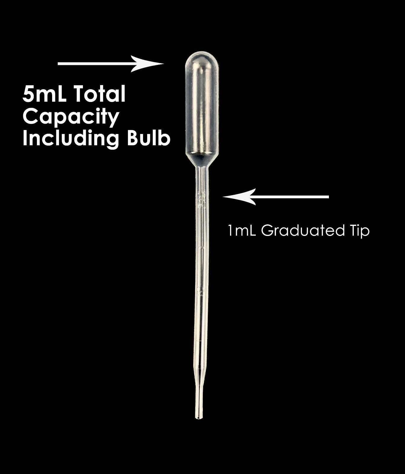 5mL Total Capacity including Bulb 1mL Graduation T