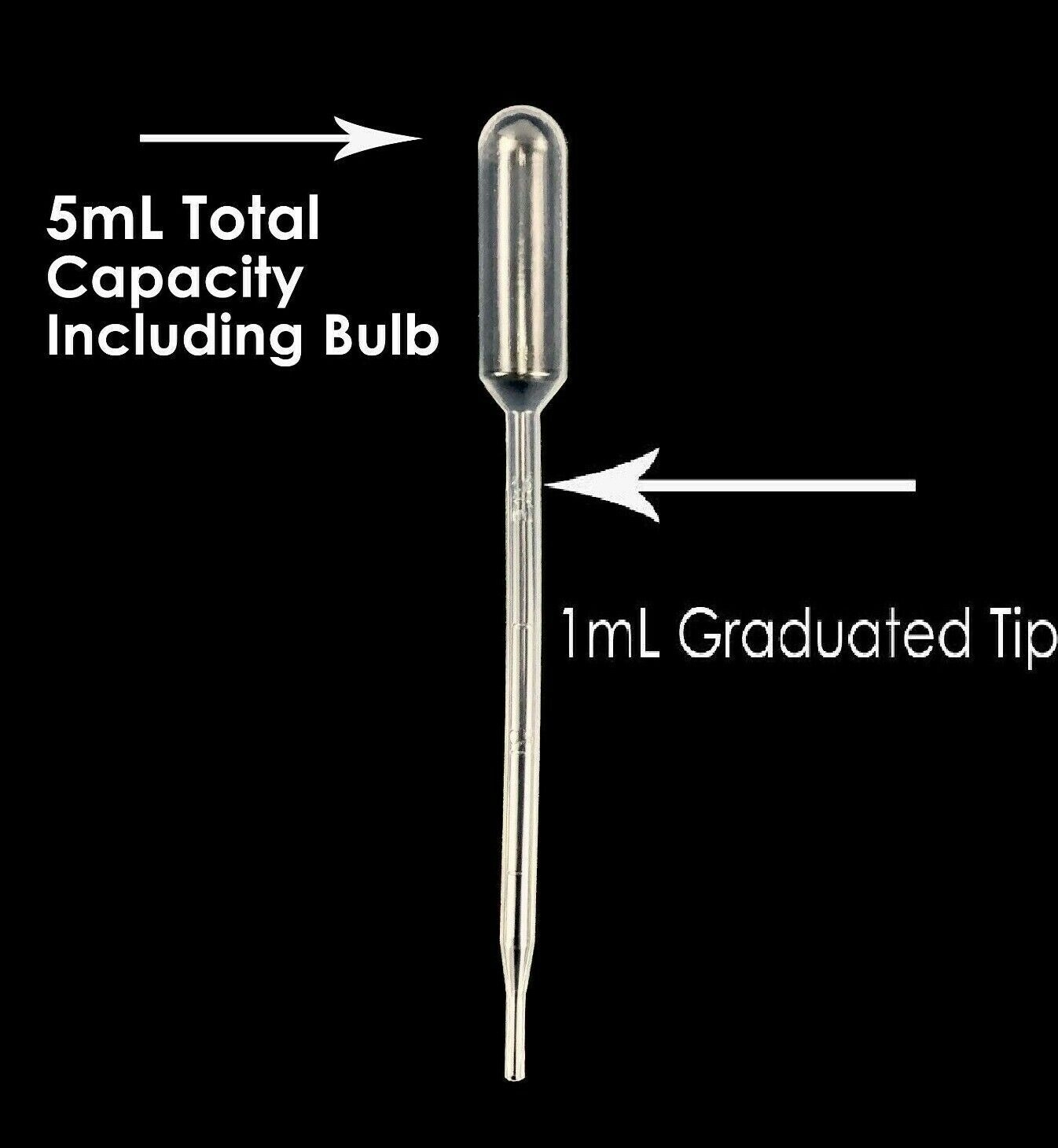 5mL Total Capacity including Bulb 1mL Graduated Ti