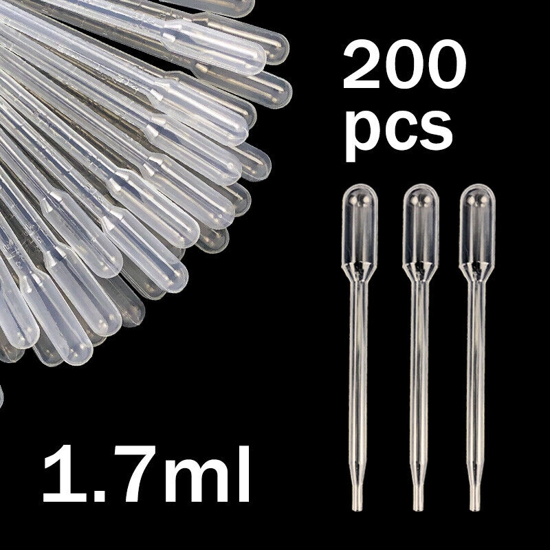 1.7ML Mini Plastic Transfer Pipettes, Oil & Paint,