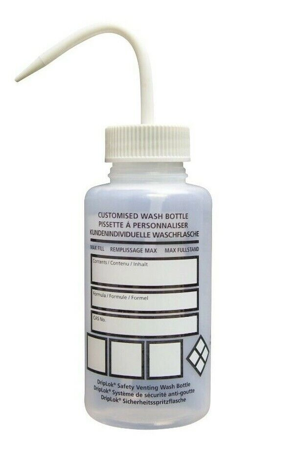 GHS Customizable Labels/Stickers LDPE Wash Bottles