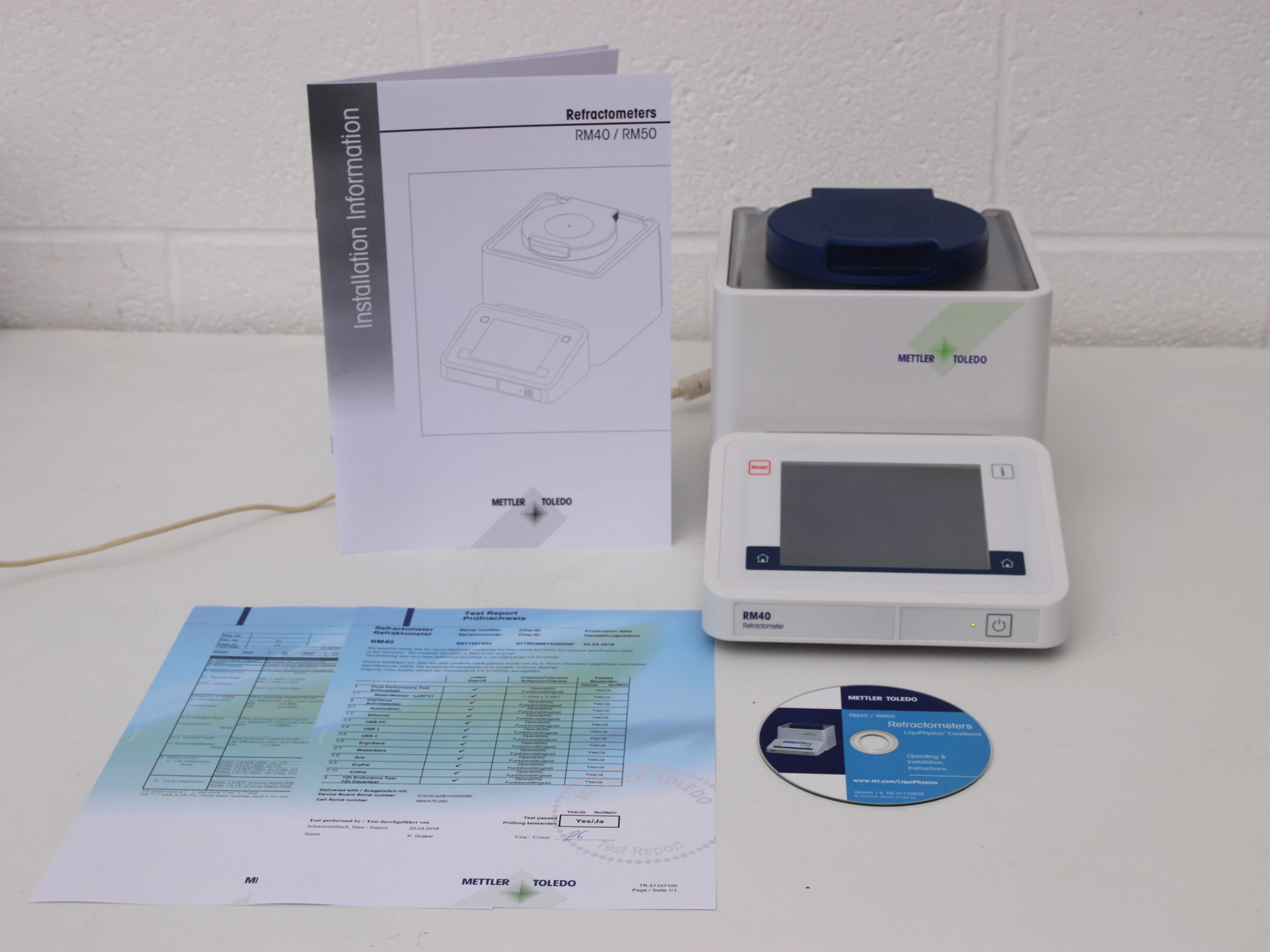 Mettler Toledo LiquiPhysics RM40 Refractometer