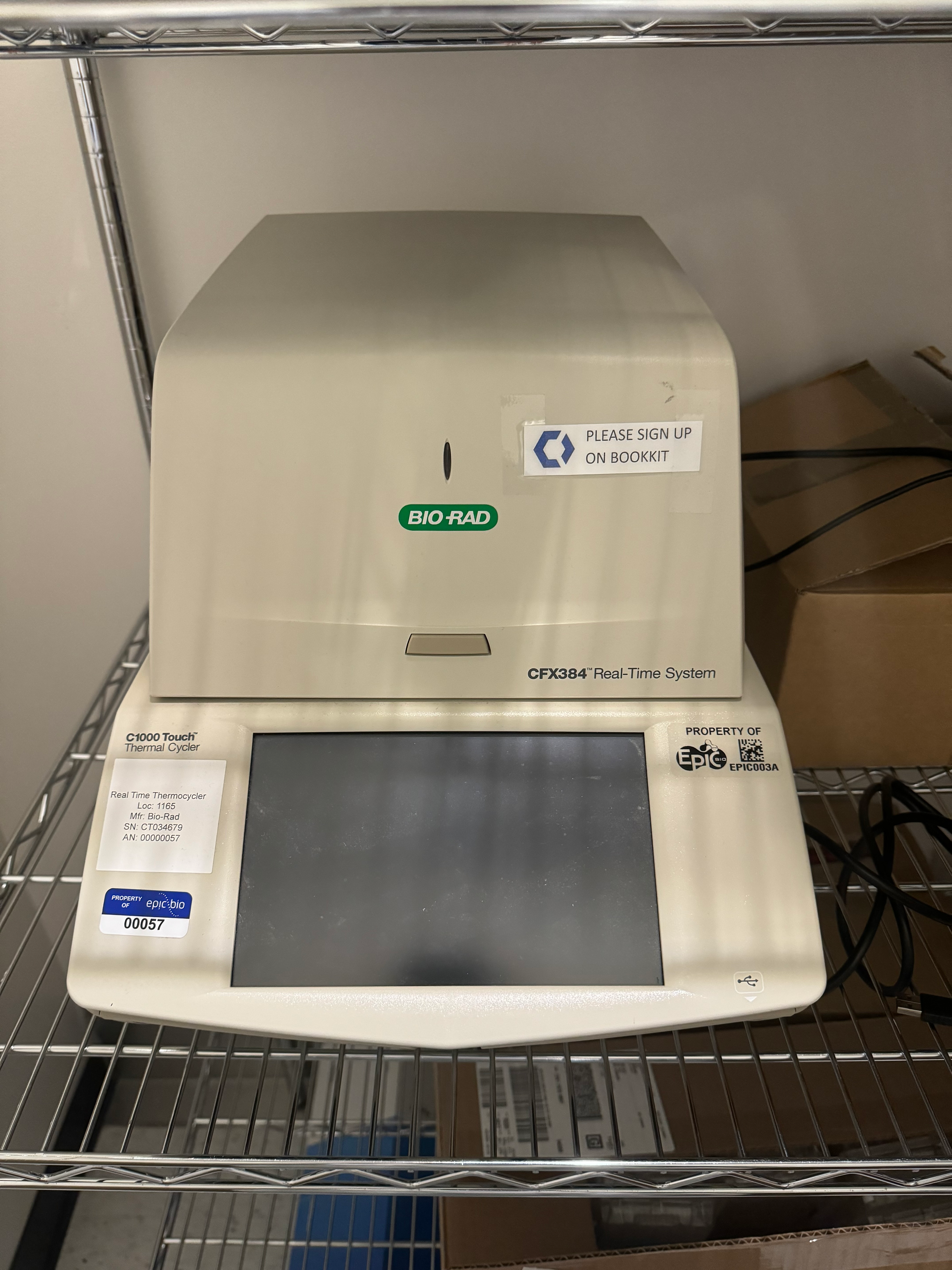 Bio-Rad C1000 Touch Thermal Cycler w/ CFX384 Touch Real-Time PCR Detection System