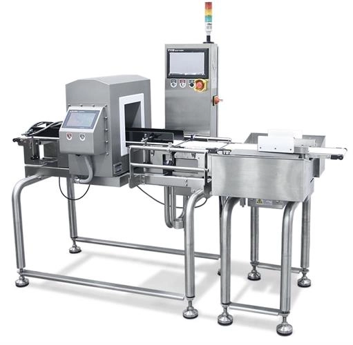 New VMEK model FAC5900 combination metal detector &amp; checkweigher