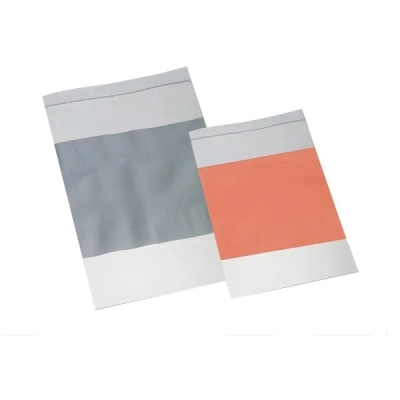 Qorpak 4 x 6" LDPE 2 MIL Clear Zip Bag with Orange Write-On Block, 1000/Cs BAG-09871