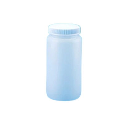 Qorpak 2 Liter Natural HDPE Wide-Mouth Labstyle Bottle with Leak-Proof PP Cap 6/Cs 292458