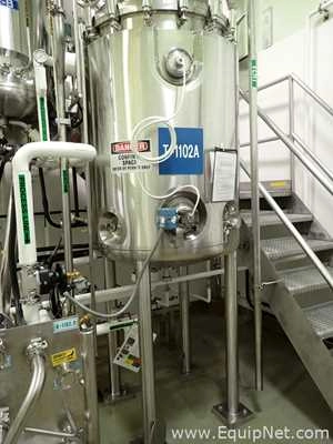 Precision Stainless 1000 Liter Jacketed Mixing Tank - T-1102A