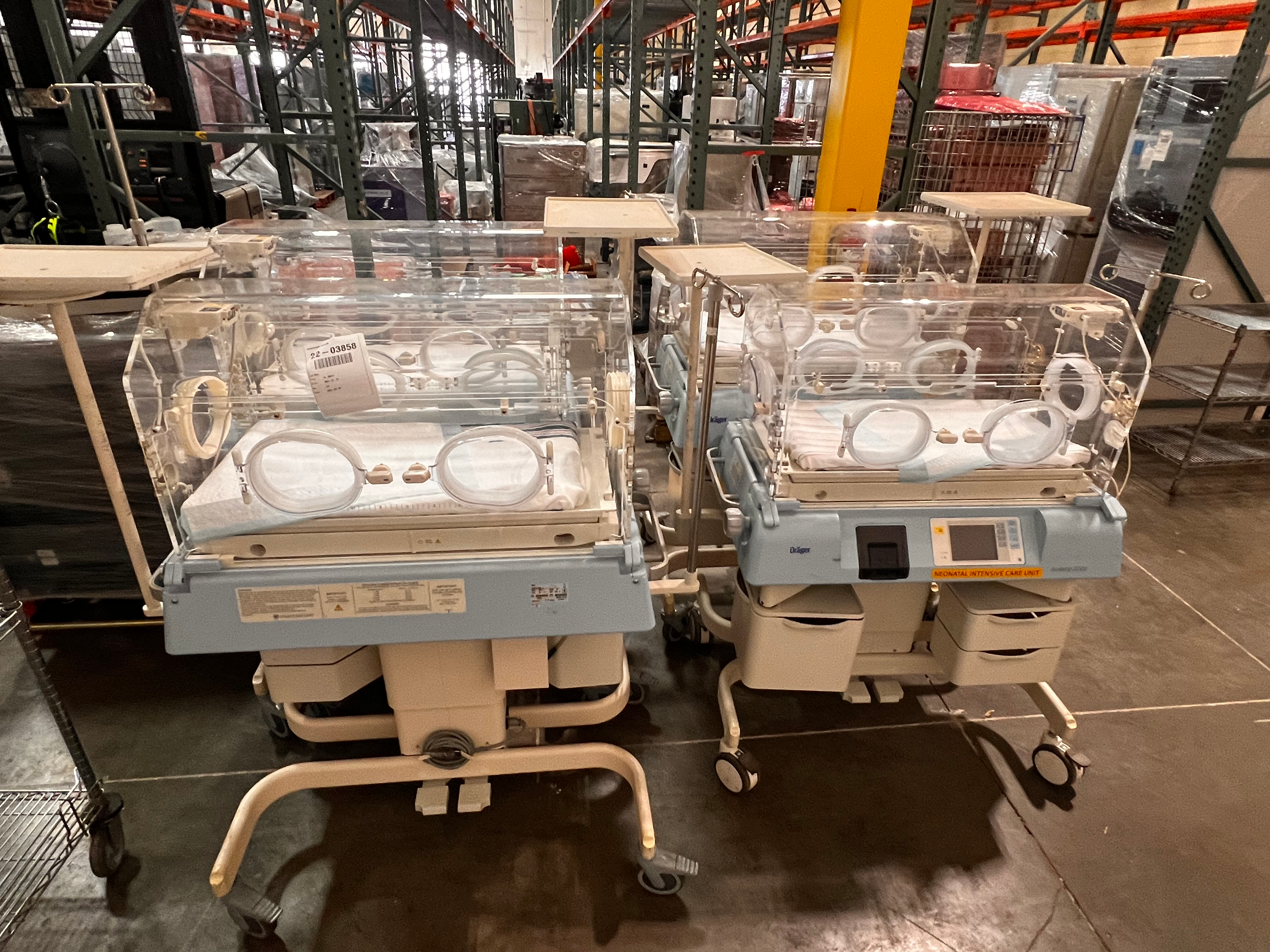 Drager C2PS-1 Isolette 8000 and Ohmeda Medical Giraffe OmniBed Incubators