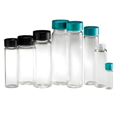 Qorpak 12 x 35mm 0.50 dram (1.85ml) Clear Vial with 8-425 Neck Finish, Vial Only, 144/Cs GLA-00786