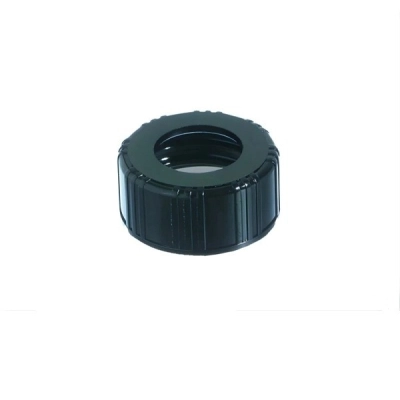 Qorpak 22-400 Black Phenolic Unlined Hole Cap, 200/Cs CAP-07850