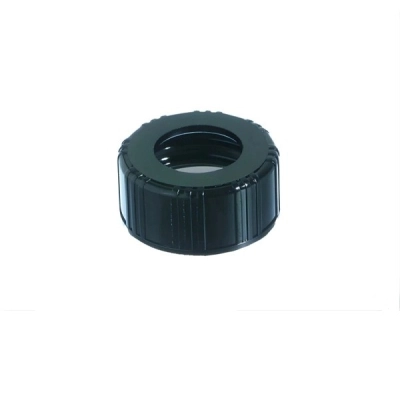 Qorpak 15-425 Black Phenolic Unlined Hole Cap, 12600/Cs CAP-05060