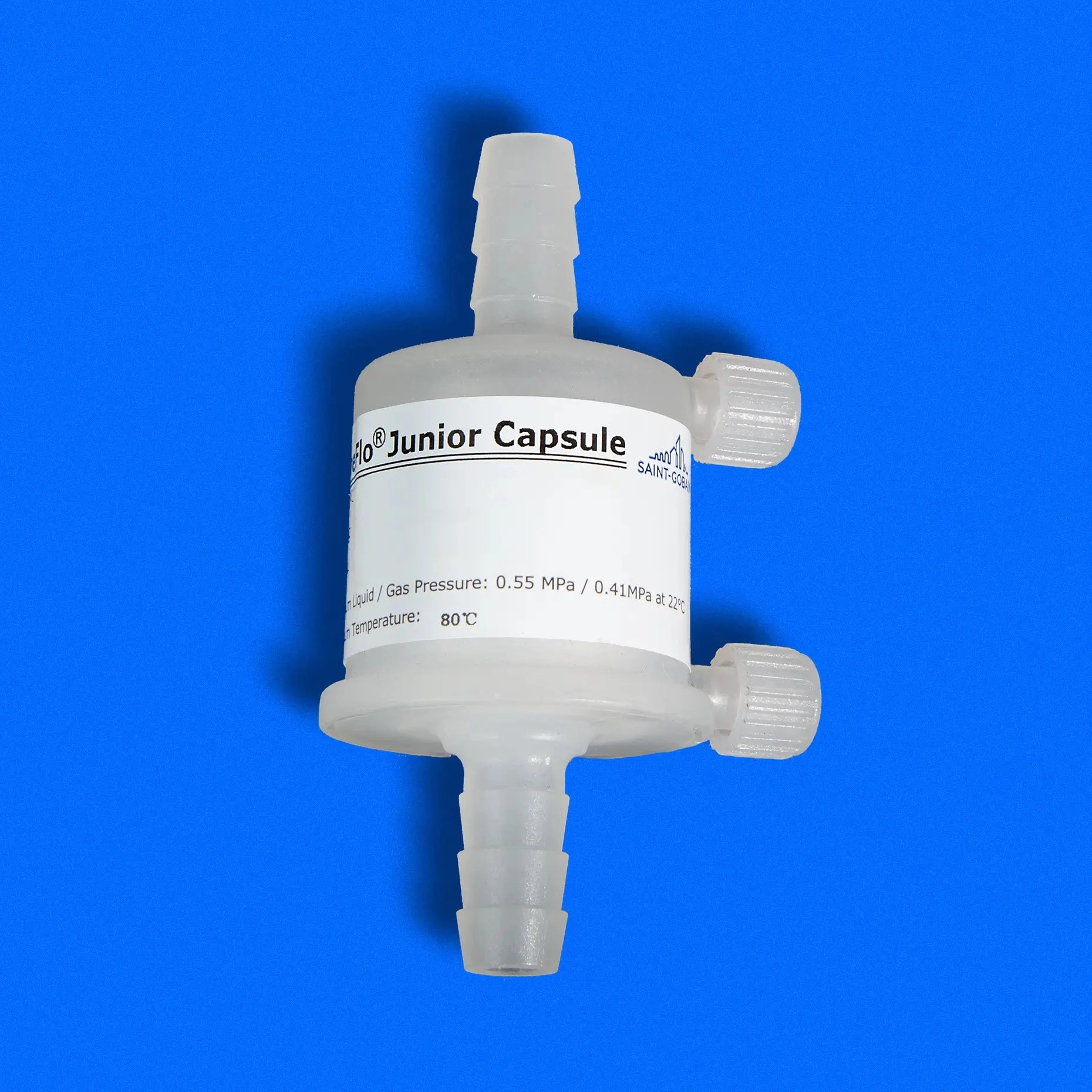 Capsule Filter, JKP Series,  0.2-micron, PES Membrane, 3/8 Hose Barb Connections, Sterile