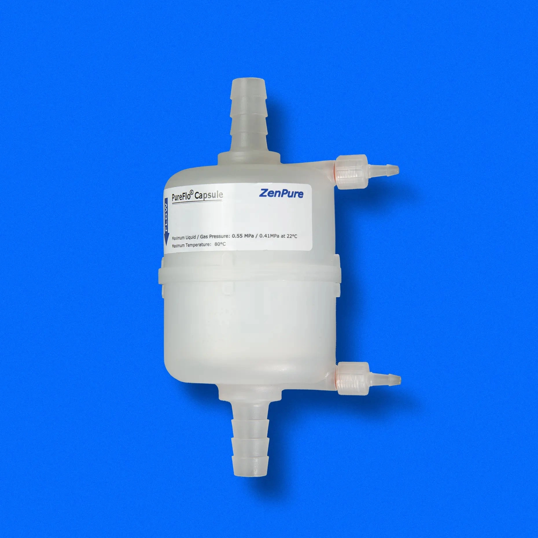 Capsule Filter, SKV Series, 0.45/0.1-micron, PES Membrane, 1/2" Hose Barb, Sterile