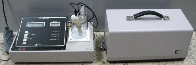 KAM CONTROLS INCORPORATED, PORTABLE KARL FISHER COULOMETRIC MOISTURE ANALYZER, INSTRUMENT: KAM PKF, 