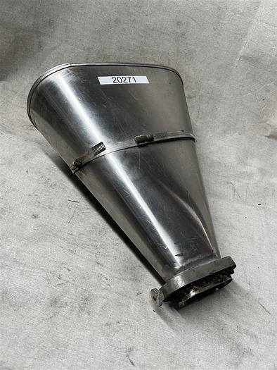 Stainless Steel Hopper with Butterfly Valve