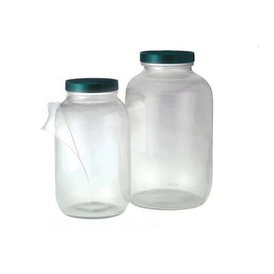 Qorpak 64oz (1920ml) Safety Clear Wide Mouth with 83-400 Neck Finish, Bottle Only, 6/Cs GLA-00949