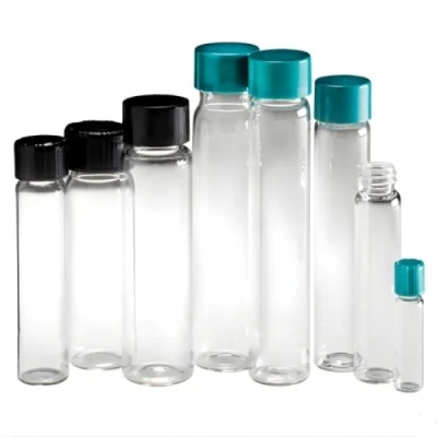 Qorpak 27.5 x 140mm 15 dram (60ml) Clear Borosilicate Vial with 24-400 Neck Finish, 72/Cs GLA-08774